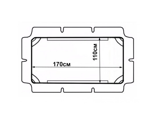 Дашок для садової гойдалки Bonro 170x110см зелений