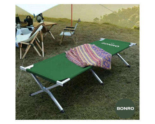 Ліжко розкладне туристичне Bonro B-2010 зелене