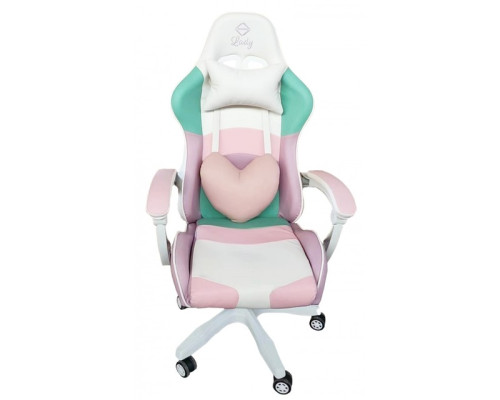 Крісло геймерське Bonro Lady 813 рожево-фіолетове