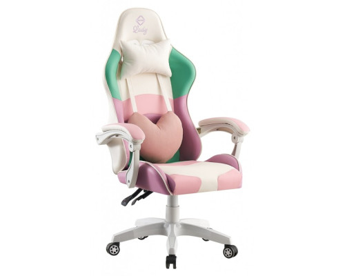 Крісло геймерське Bonro Lady 813 рожево-фіолетове