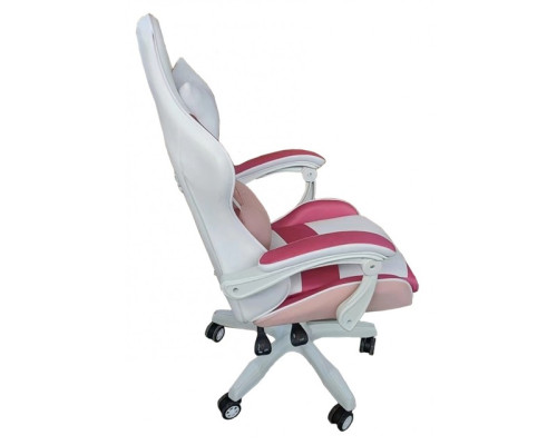 Крісло геймерське Bonro Lady 807 рожево-біле