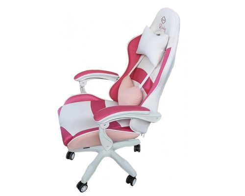 Крісло геймерське Bonro Lady 807 рожево-біле