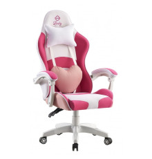 Крісло геймерське Bonro Lady 807 рожево-біле