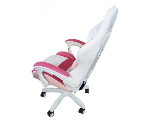Крісло геймерське Bonro Lady 807 рожево-біле