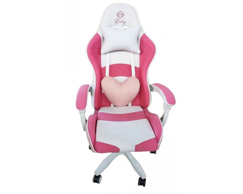 Крісло геймерське Bonro Lady 807 рожево-біле