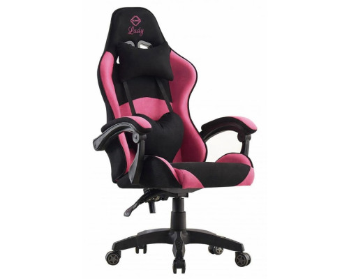 Крісло геймерське Bonro Lady 806 чорно-рожеве
