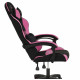 Крісло геймерське Bonro Lady 806 чорно-рожеве