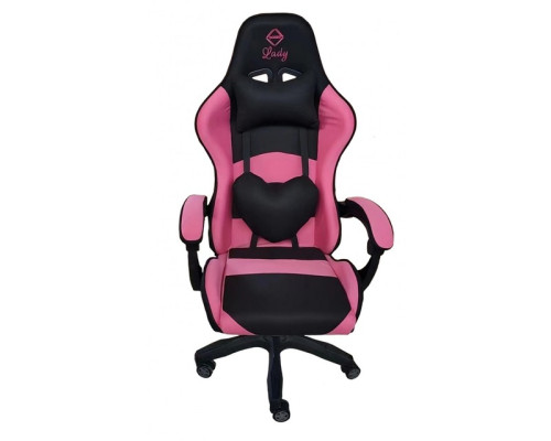 Крісло геймерське Bonro Lady 806 чорно-рожеве