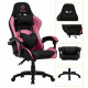 Крісло геймерське Bonro Lady 806 чорно-рожеве