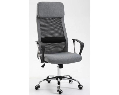 Крісло офісне на колесах Bonro BN-002-2 сіре