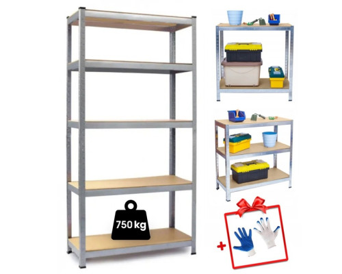 Стелаж металевий 150х70х30см Siker GoodTool G7030 5 полиць