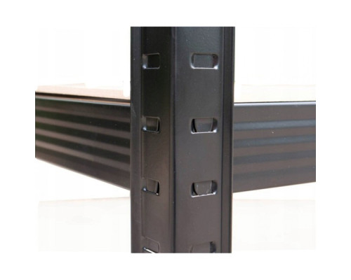 Стелаж металевий 150х70х30см Siker GoodTool P7030 чорний 5 полиць