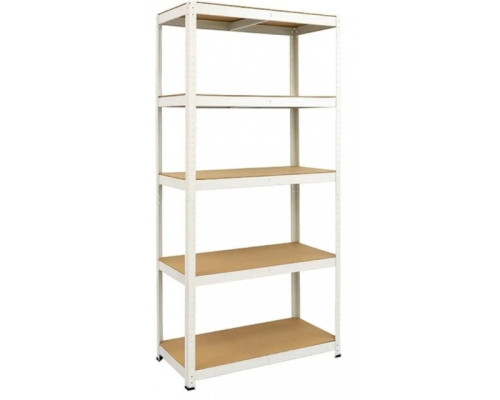Стелаж металевий 180x90x40 Siker GoodTool P9040 білий 5 полиць