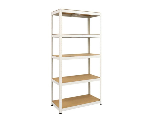 Стелаж металевий 180x90x40 Siker GoodTool P9040 білий 5 полиць