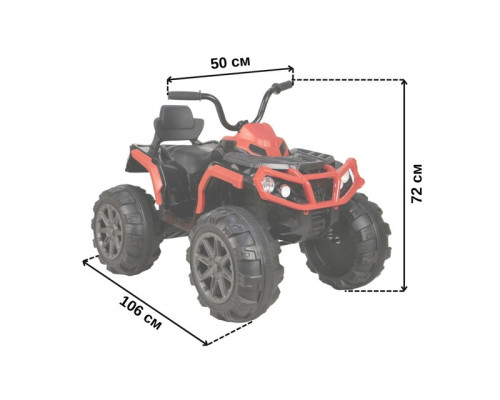 Дитячий електроквадроцикл Spoko HM-1288 червоний