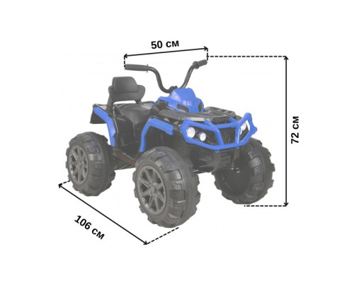 Дитячий електроквадроцикл Spoko HM-1288 синій