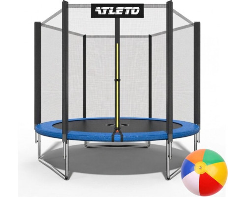 Батут дитячий з сіткою 183 см Atleto + в подарунок м'ячик
