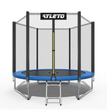 Батут дитячий з сіткою та драбинкою 312 см Atleto + подарунок м'ячик