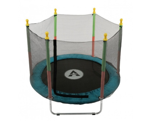 Батут манеж дитячий з сіткою Atleto 160 см синій KRB10