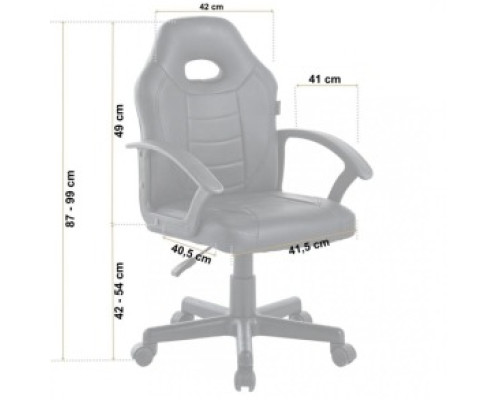 Крісло офісне геймерське Bonro B-043 синє