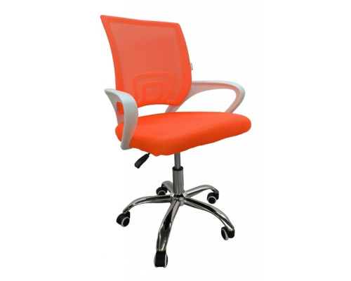 Крісло офісне Bonro 619 біло-оранжеве