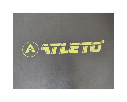Батут з сіткою та драбинкою 252 см Atleto Black + подарунок м'ячик