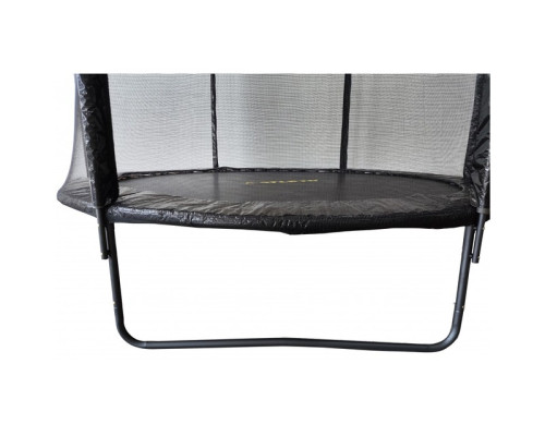 Батут з сіткою та драбинкою 312 см Atleto Black + подарунок м'ячик