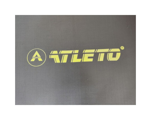 Батут з сіткою та драбинкою 312 см Atleto Black + подарунок м'ячик