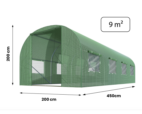Парник теплиця 9м2 Funfit Garden (450х200х200см) Польща