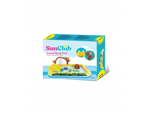 Садовий надувний басейн для дітей з гіркою 214x167см SunClub JL51223