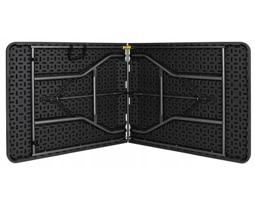 Складаний стіл валіза для кемпінгу, саду або банкетів (180x74x74 см), Чорний