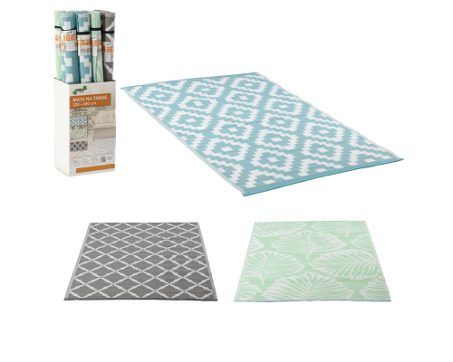 Складний килимок для тераси, пікніку або саду 120 X 180 см GardenLine MAT5714 водостійкий