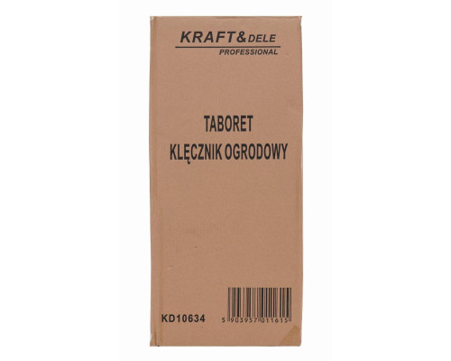 Складний садовий табурет, лавка з органайзером для садових інструментів Kraft&Dele KD10634