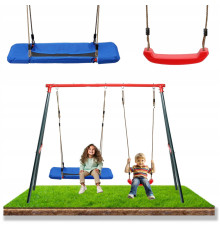 Садова дитяча гойдалка для вулиці з металевим каркасом 2в1 Garden Line KRE1111