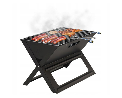 Складаний вугільний гриль, мангал Garden Line BBQ4858 Чорний