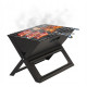 Складаний вугільний гриль, мангал Garden Line BBQ4858 Чорний