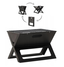Складаний вугільний гриль, мангал Garden Line BBQ4858 Чорний