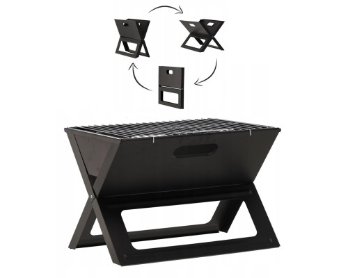 Складаний вугільний гриль, мангал Garden Line BBQ4858 Чорний