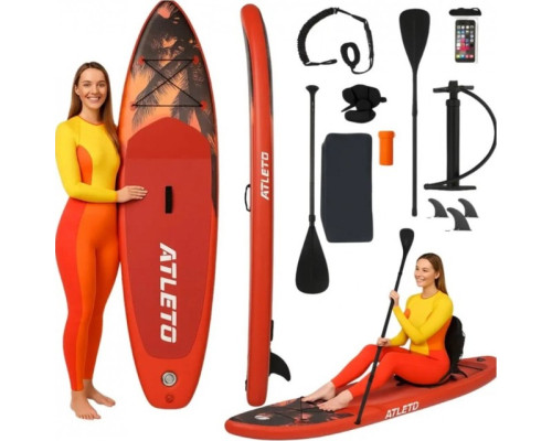SUP-дошка надувна для плавання Atleto 350 см Miame + сидіння