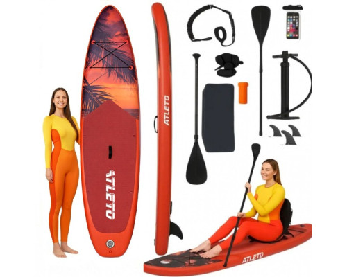 SUP-дошка надувна для плавання Atleto 350 см Miame + сидіння