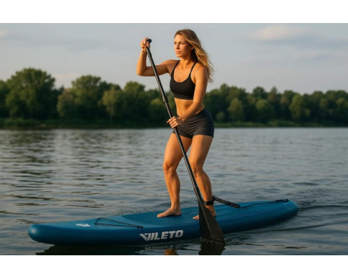 SUP-дошка надувна для плавання Atleto 350 см лагуна + сидіння