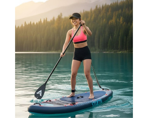 SUP-дошка надувна для плавання Atleto 350 см сіра + сидіння