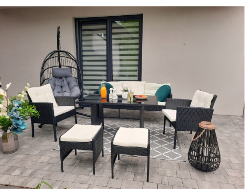 Комплект садових меблів Garden Line VADUZ Чорний SAD9583