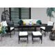 Комплект садових меблів Garden Line VADUZ Чорний SAD9583