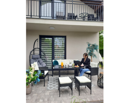 Комплект садових меблів Garden Line VADUZ Чорний SAD9583