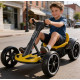 Дитячий складаний електромобіль Go-Kart з акумулятором електрокар до 50 кг Жовтий 