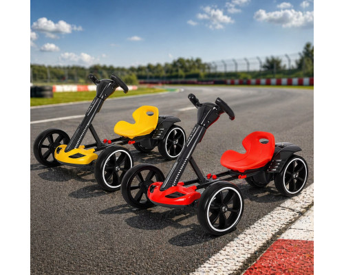 Дитячий складаний електромобіль Go-Kart з акумулятором електрокар до 50 кг Червоний