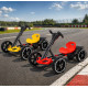 Дитячий складаний електромобіль Go-Kart з акумулятором електрокар до 50 кг Червоний