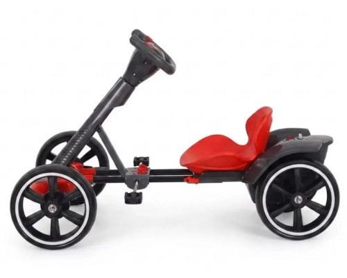 Дитячий складаний електромобіль Go-Kart з акумулятором електрокар до 50 кг Червоний