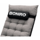 Шезлонг лежак з подушкою та підстаканником Bonro B-06 сірий 120 кг